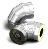 Отвод-сэндвич 90 TMF ф115/215, 0,5мм, но